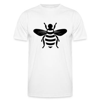 Bee - Men's Functional T-Shirt - white - Front - AI Model Male 178 dark (178cm)