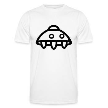 fliegende Untertasse - Männer Funktions-T-Shirt - Weiß - Vorne - AI Model Male 178 dark (178cm)