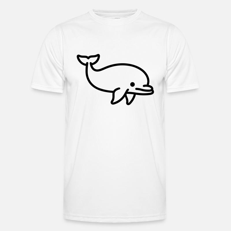 dolphin - Men's Functional T-Shirt - white