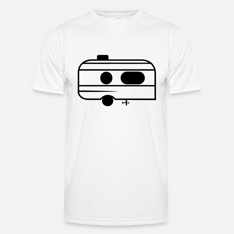 Kleiner Wohnwagen Männer Funktions-T-Shirt