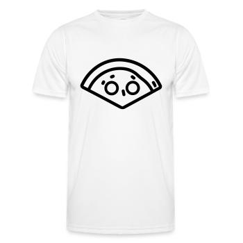 Pizza slice - Men's Functional T-Shirt - white - Front - AI Model Male 178 dark (178cm)