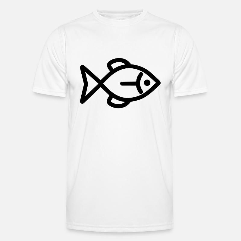 Fisch Männer Funktions-T-Shirt