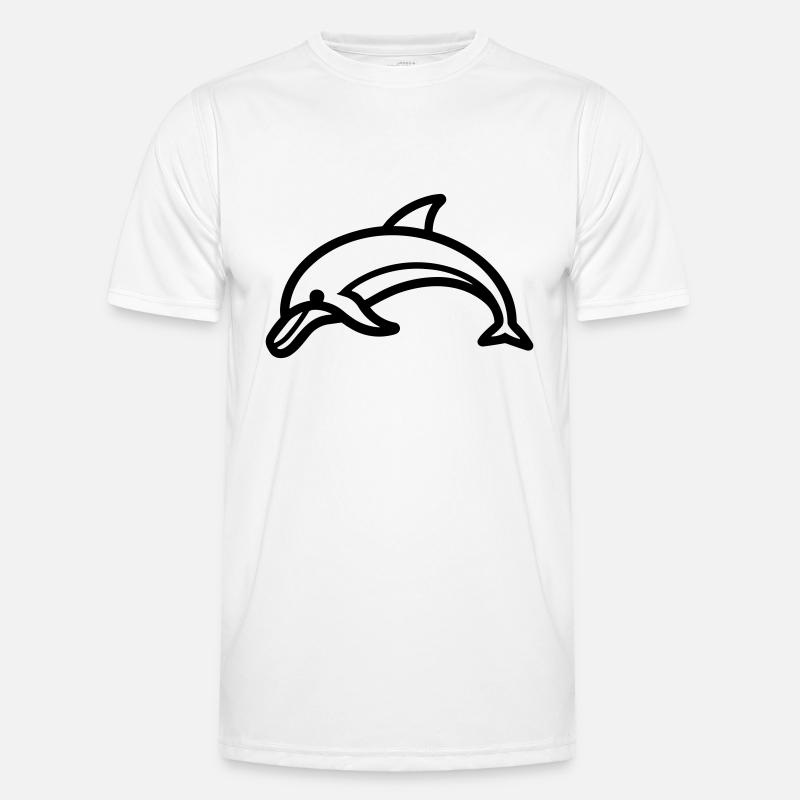 dolphin - Men's Functional T-Shirt - white