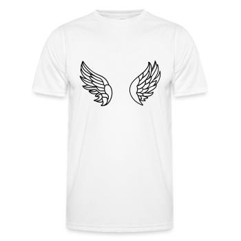 Angel Wings - Men's Functional T-Shirt - white - Front - AI Model Male 178 dark (178cm)