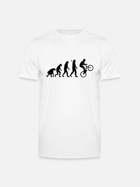 Radsport - Männer Funktions-T-Shirt - Weiß