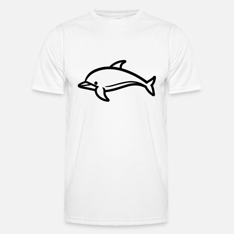 dolphin - Men's Functional T-Shirt - white