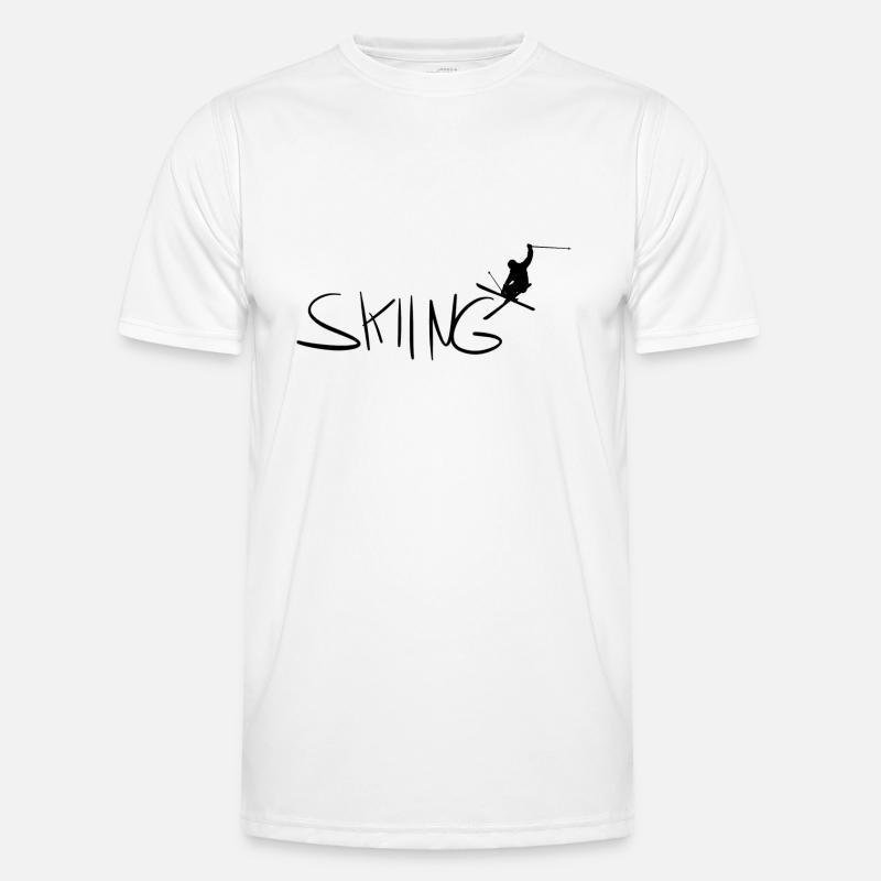 skiing Men's Functional T-Shirt