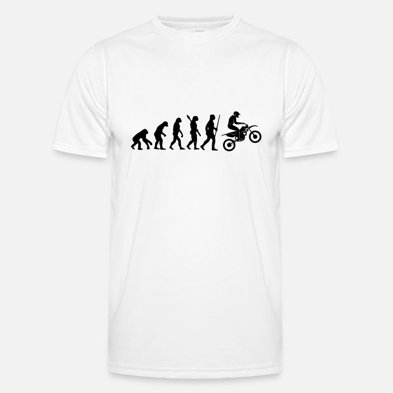 MOTORCYCLE EVOLUTION - Men's Functional T-Shirt - white