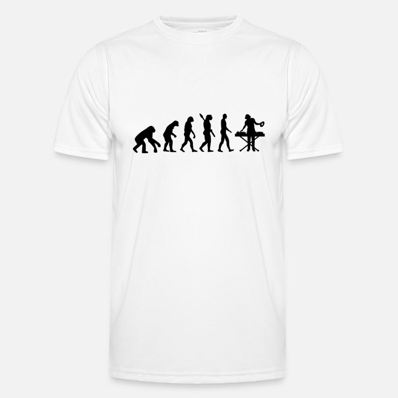 Evolution DEEJAY DJ DJING b - Men's Functional T-Shirt - white