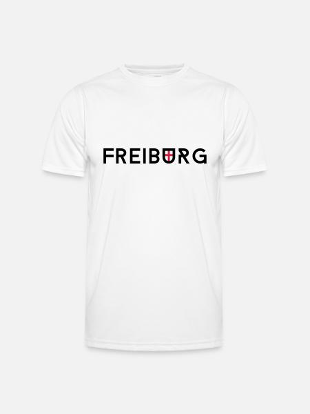 freiburg - Männer Funktions-T-Shirt - Weiß