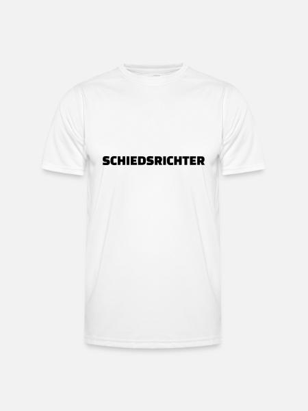 Schiedsrichter - Männer Funktions-T-Shirt - Weiß