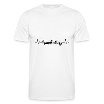 EKG Brandenburg - Männer Funktions-T-Shirt - Weiß - Vorne - AI Model Male 178 dark (178cm)
