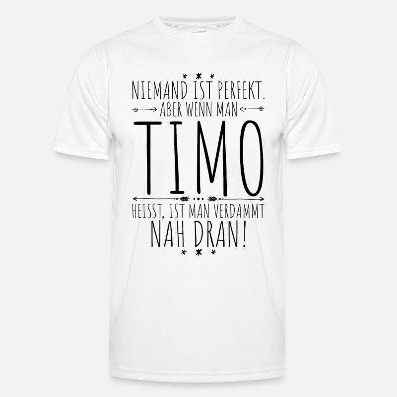 Timo perfekt - Männer Funktions-T-Shirt - Weiß