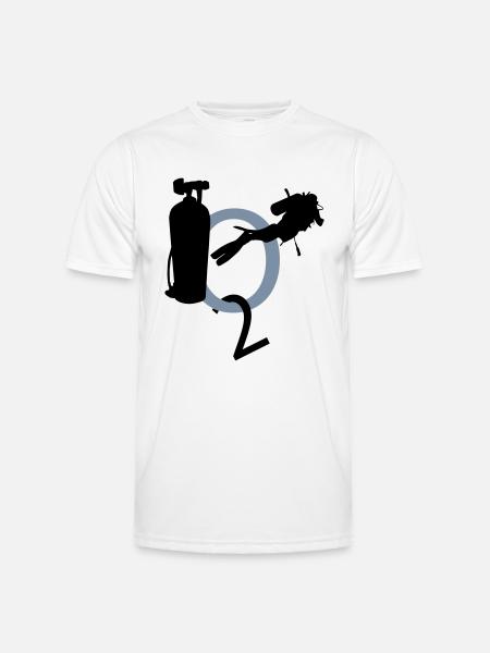 Diving - Männer Funktions-T-Shirt - Weiß