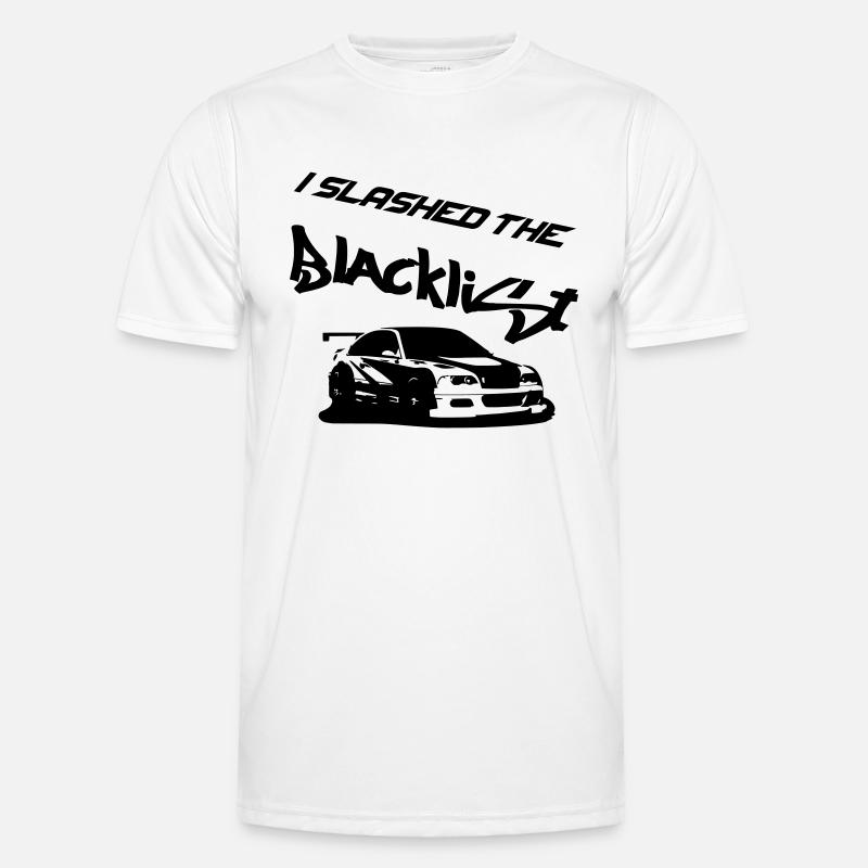Slashed the Blacklist - Männer Funktions-T-Shirt - Weiß