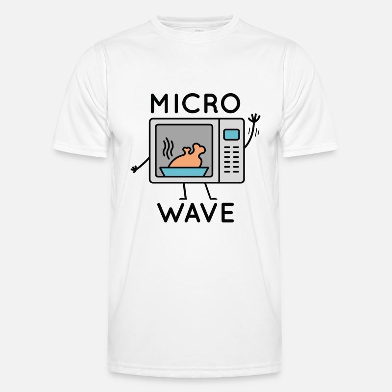Micro Wave - Men's Functional T-Shirt - white
