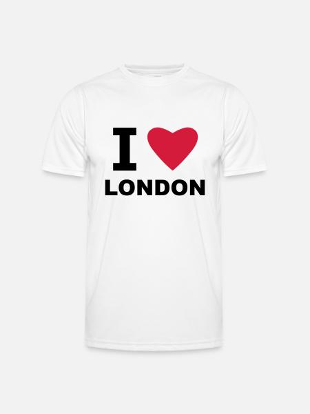 I love London - Men's Functional T-Shirt - white