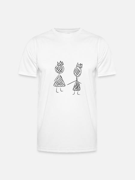 Beste Freunde - Männer Funktions-T-Shirt - Weiß