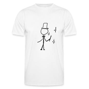 Magic Wizard - Men's Functional T-Shirt - white - Front - AI Model Male 178 dark (178cm)