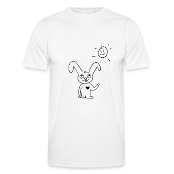 guten Morgen - Männer Funktions-T-Shirt - Weiß - Vorne - AI Model Male 178 dark (178cm)
