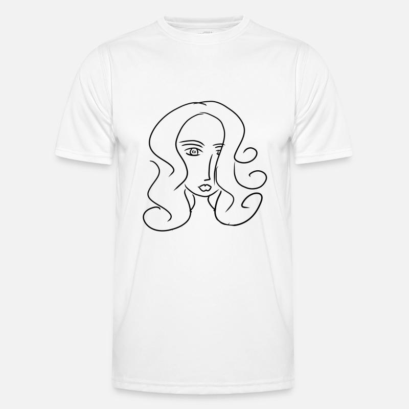 figure abstraite T-shirt sport Homme