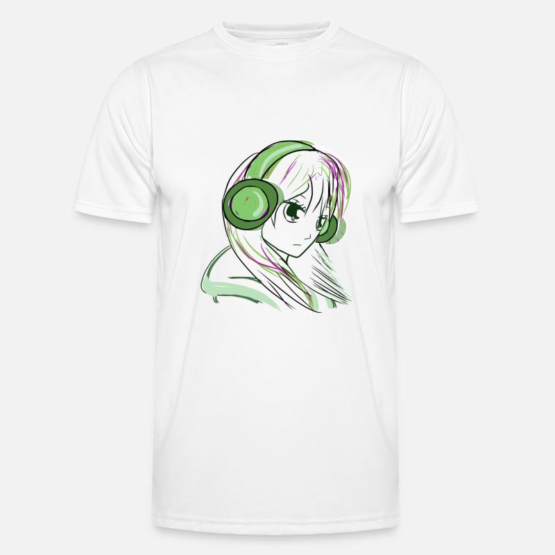 manga vert T-shirt sport Homme