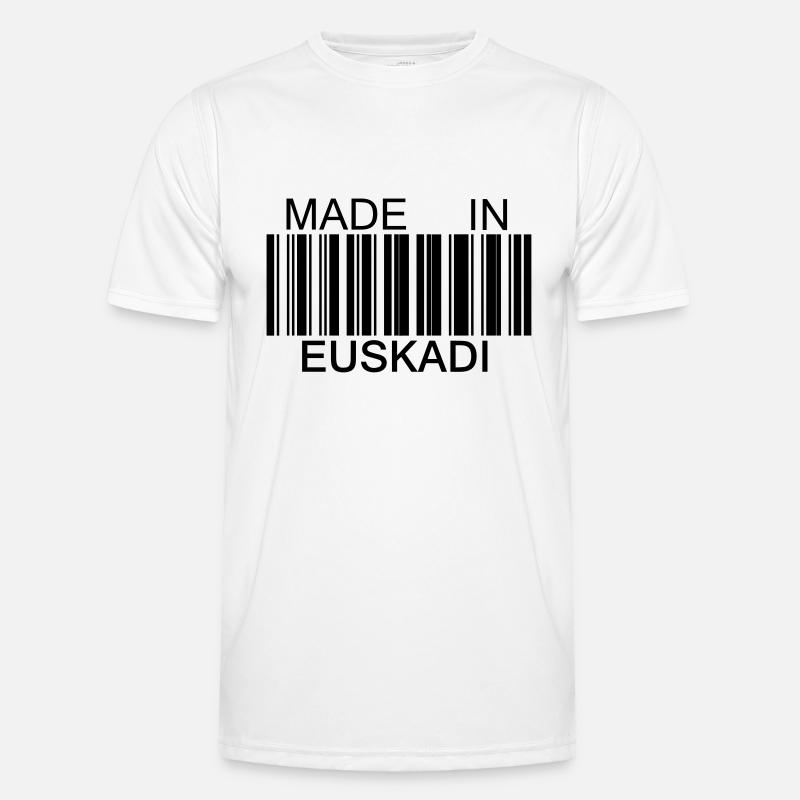 Made in Euskadi - Männer Funktions-T-Shirt - Weiß