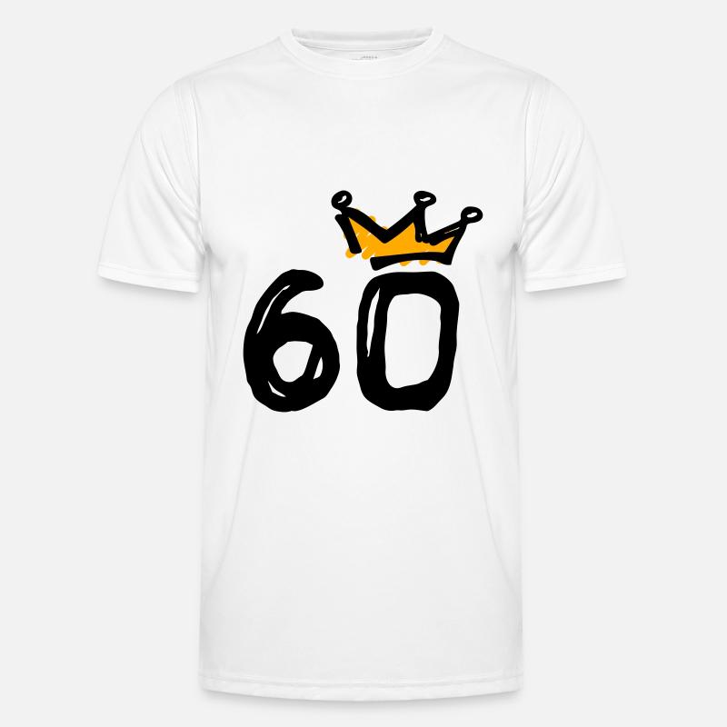 60° compleanno Krone - Maglietta sportiva per uomo - bianco