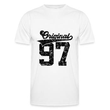 29E ANNIVERSAIRE 1997 UNIVERSITÉ ORIGINAL 97 - T-shirt sport Homme - blanc - Devant - AI Model Male 178 dark (178cm)