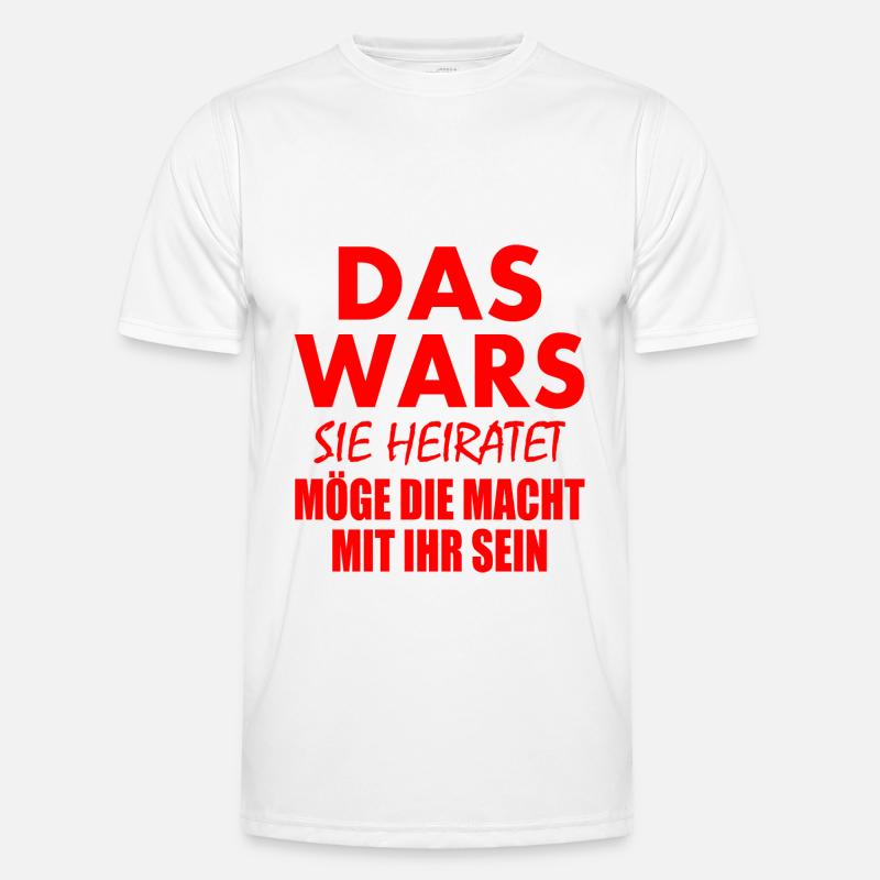 Das wars sie heiratet Männer Funktions-T-Shirt