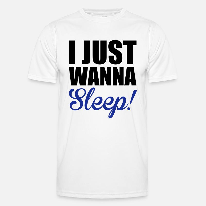 Sleep - Männer Funktions-T-Shirt - Weiß