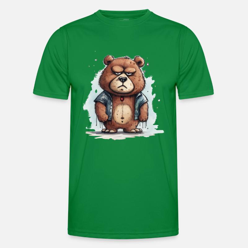 Grumpy Teddy Men's Functional T-Shirt