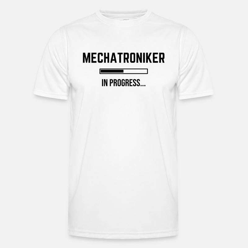 Mechatronics Technician In Progress - Men's Functional T-Shirt - white