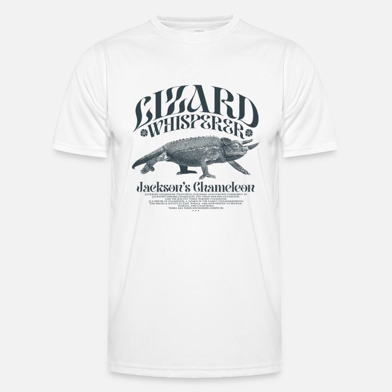 Jackson's Chamäleon Echsenflüsterer Männer Funktions-T-Shirt