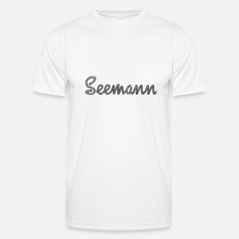Seemann - Männer Funktions-T-Shirt - Weiß
