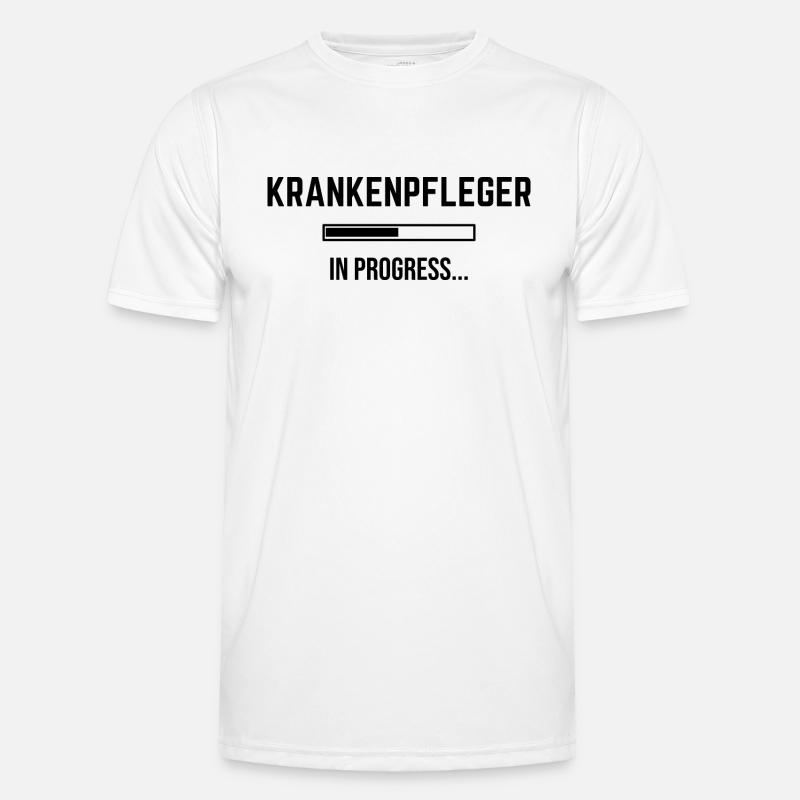 Krankenpfleger In Progress Männer Funktions-T-Shirt