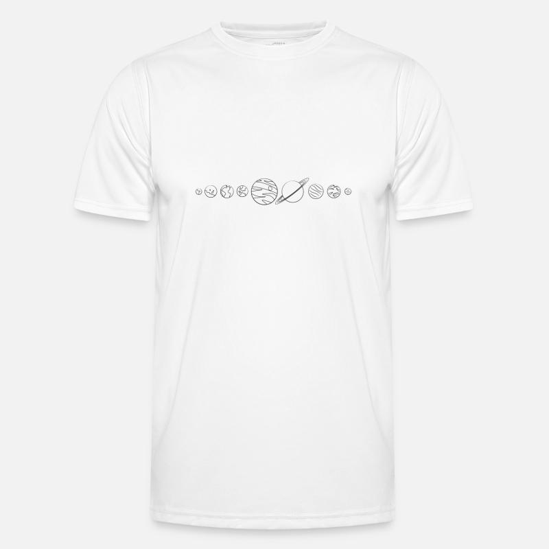 Planeten Männer Funktions-T-Shirt