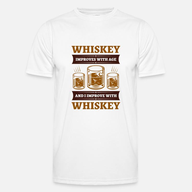 Whiskey Improves With Age Men's Functional T-Shirt