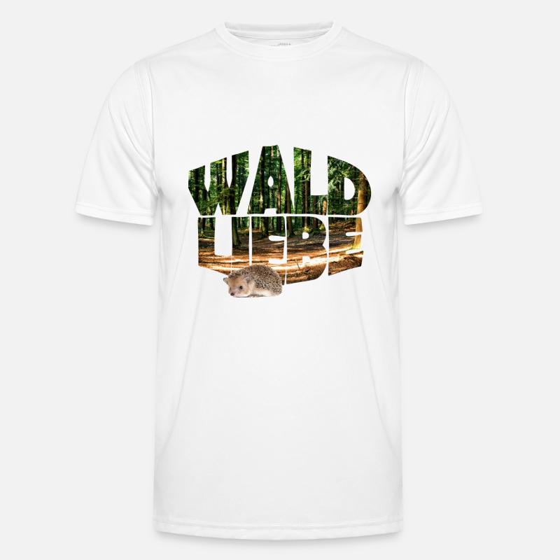 wald 20 waldliebe mit igel Männer Funktions-T-Shirt