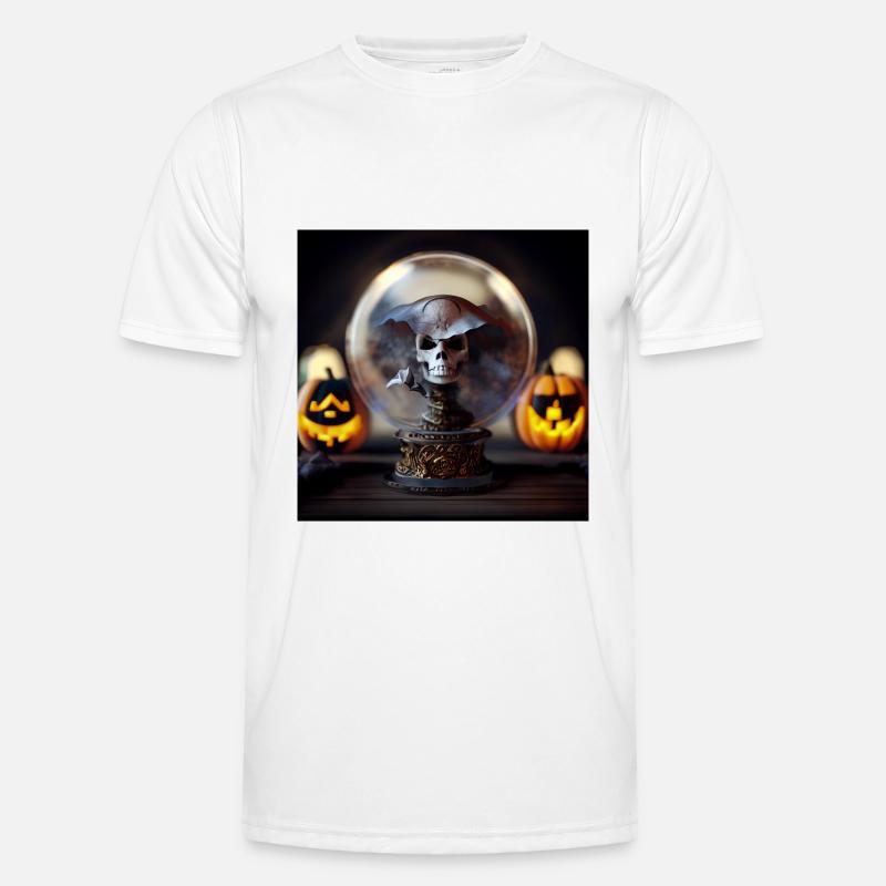 Halloween Pirate Skull Globe T-shirt sport Homme