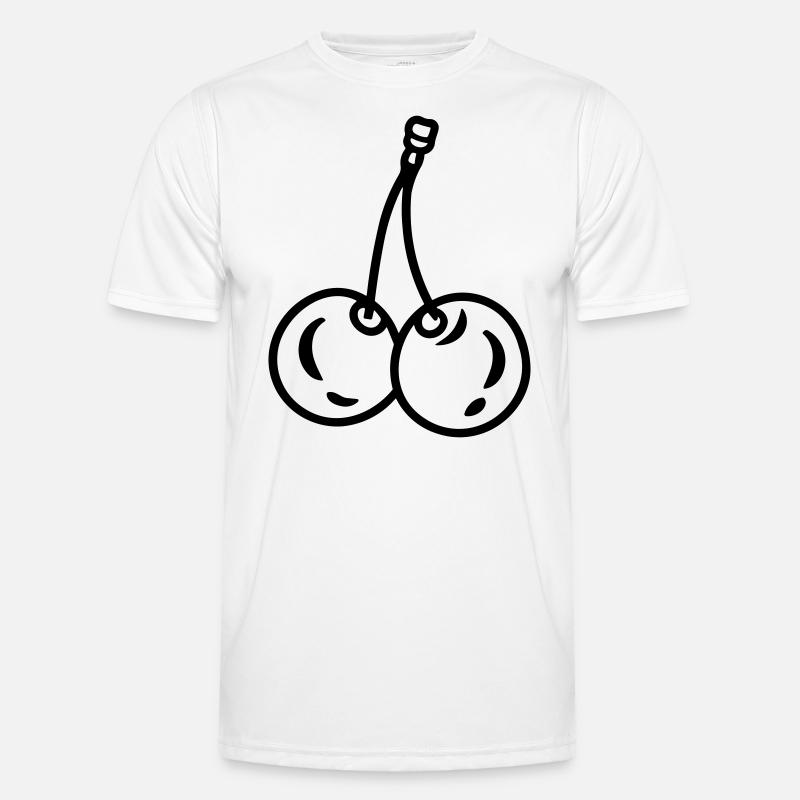 Kirsche Männer Funktions-T-Shirt