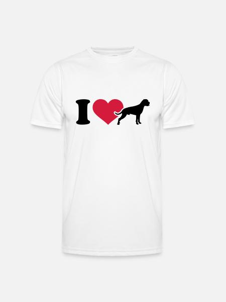 Boxer - Männer Funktions-T-Shirt - Weiß