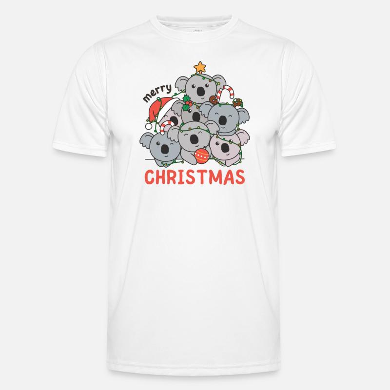Koala Arbre de Noël Joyeux Noël T-shirt sport Homme