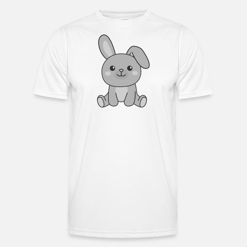 Rabbit Rabbit Cute Animals Easter - Men's Functional T-Shirt - white