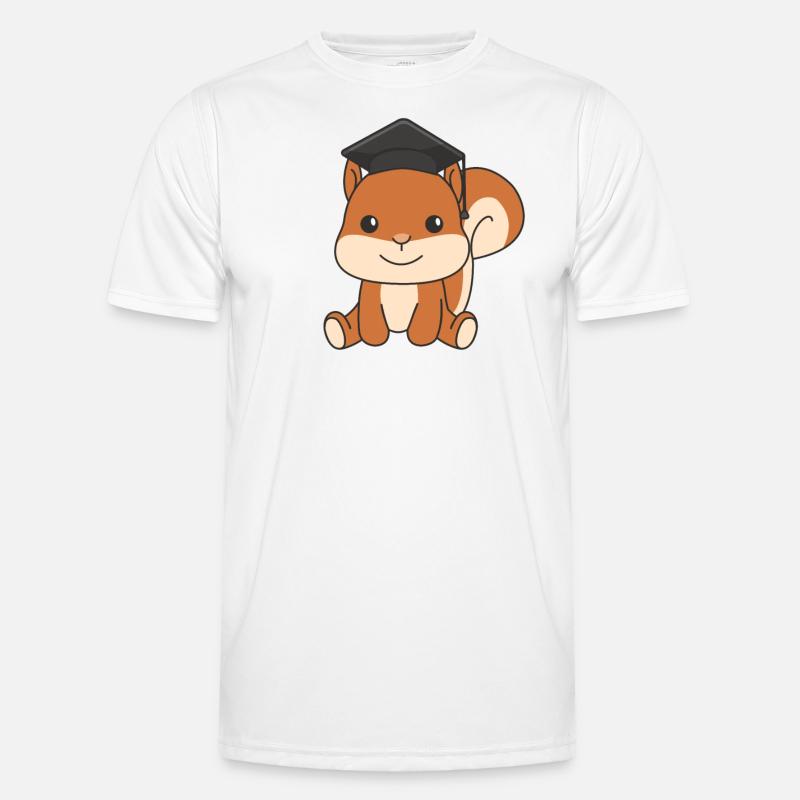 Kindergarten nailed it squirrel graduation - Men's Functional T-Shirt - white