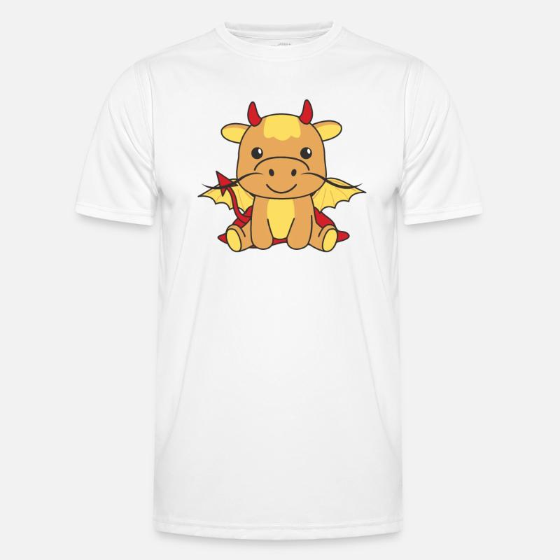Dragon Happy Halloween Devil Costume - Men's Functional T-Shirt - white