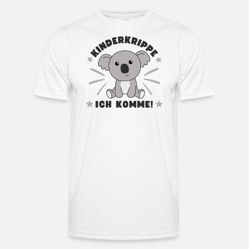 Kinderkrippe Ich Komme Krippenkind Koala Männer Funktions-T-Shirt