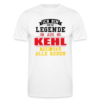 Stadt Kehl Deutschland Legende Spruch - Männer Funktions-T-Shirt - Weiß - Vorne - AI Model Male 178 dark (178cm)