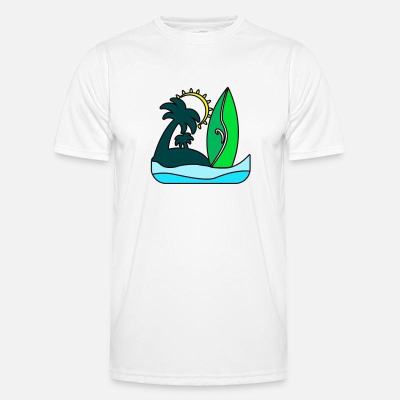 Beach beach gift idea summer - Men's Functional T-Shirt - white