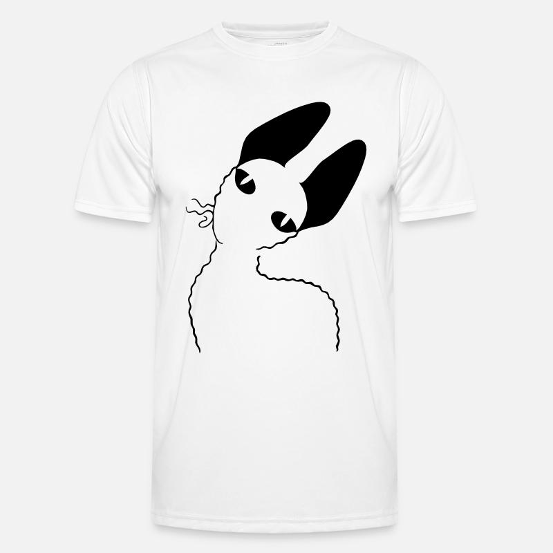 CORNISH REX - Men's Functional T-Shirt - white